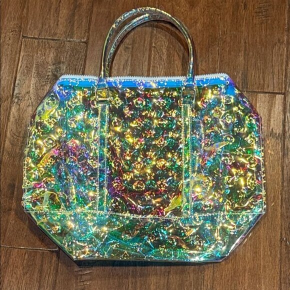 Small SHEIN Plastic Holographic Iridescent Tote Bag - Picture 1 of 4